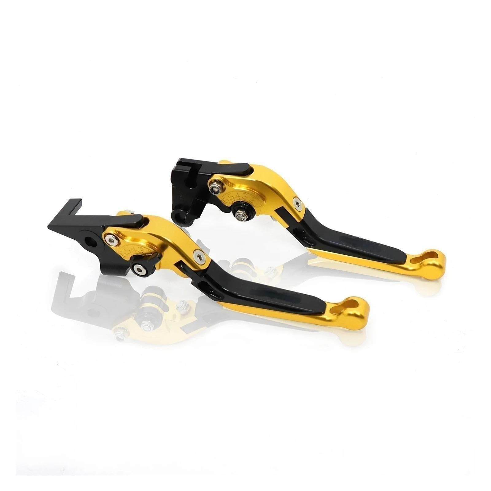 Zyfto Motorcycle Clutch and Brake Lever Set for ER6N Motorcycle Accessories Adjustable Extendable Folding Brake Clutch Levers(I)