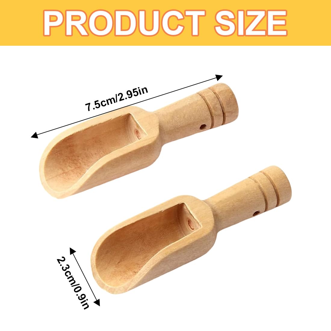 4 piezas Cucharas de Madera,Pequeñas para Vasos,Sal,Azúcar,Vidrio,Reutilizables Recoger Sal,Holzlöffel,Natürliches Holz,Vielseitige Verwendung,Dekorative,Partys,Haushalte,Geschenk