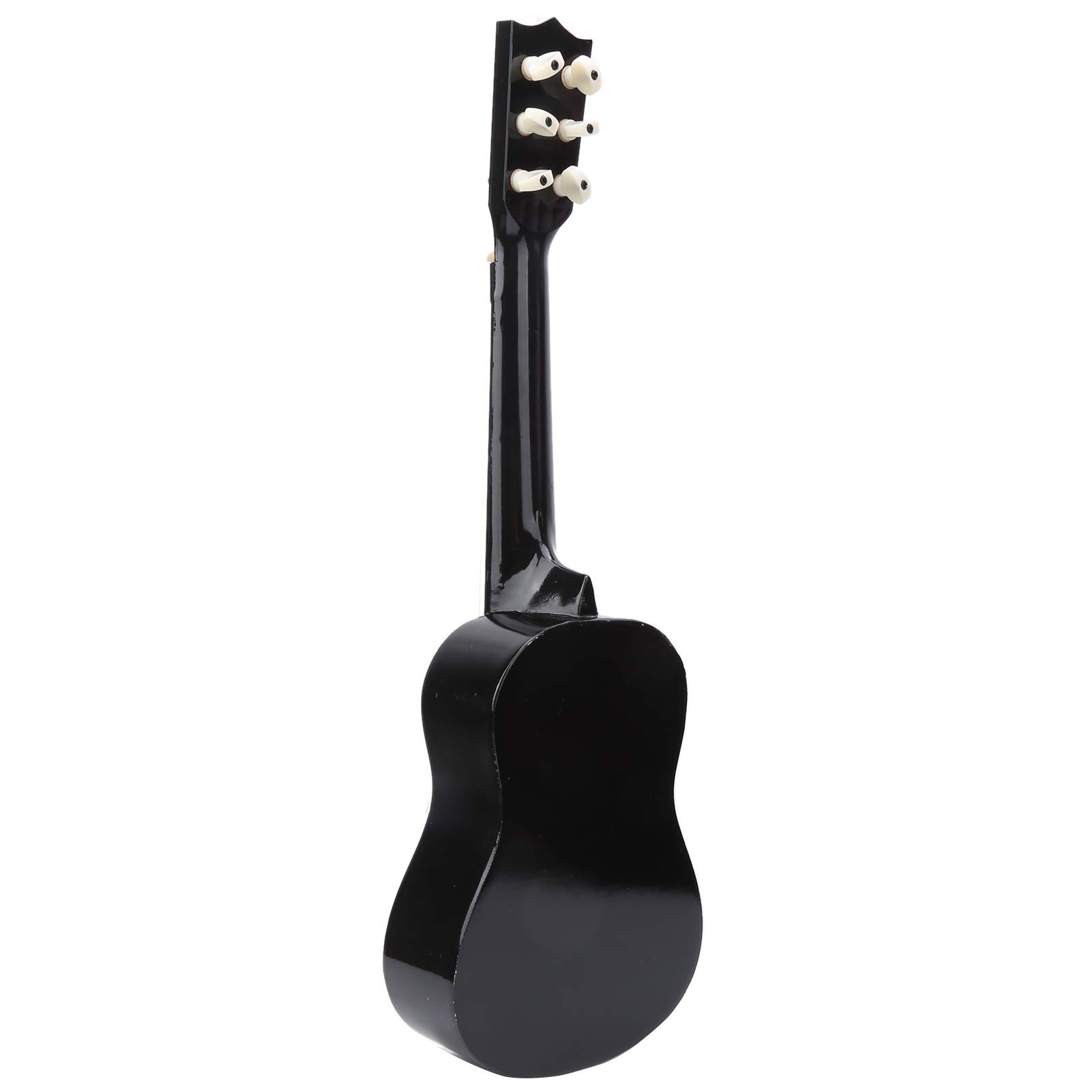 Zabawka akustyczna dla dzieci Drewniana kolorowa gitara Instrumenty muzyczne Mini gitara na prezent urodzinowy dla dzieci Lite drewno Czarny 21 cali