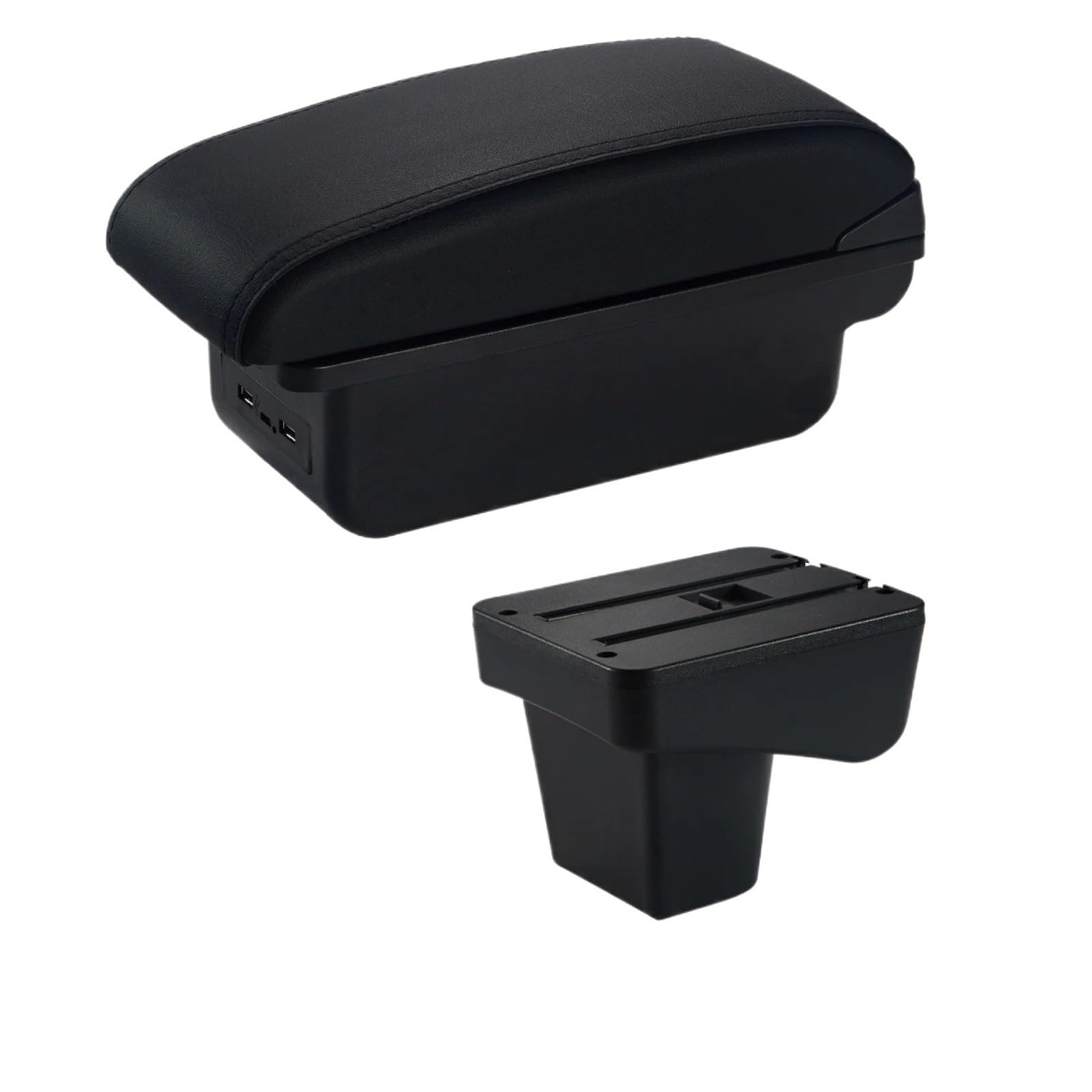 CGBWMB Arm Rest for Car For Suzuki For Vitara Armrest Box Central Store Content Storage Rest Modification Accessories Armrest Box(C Black Line USB)