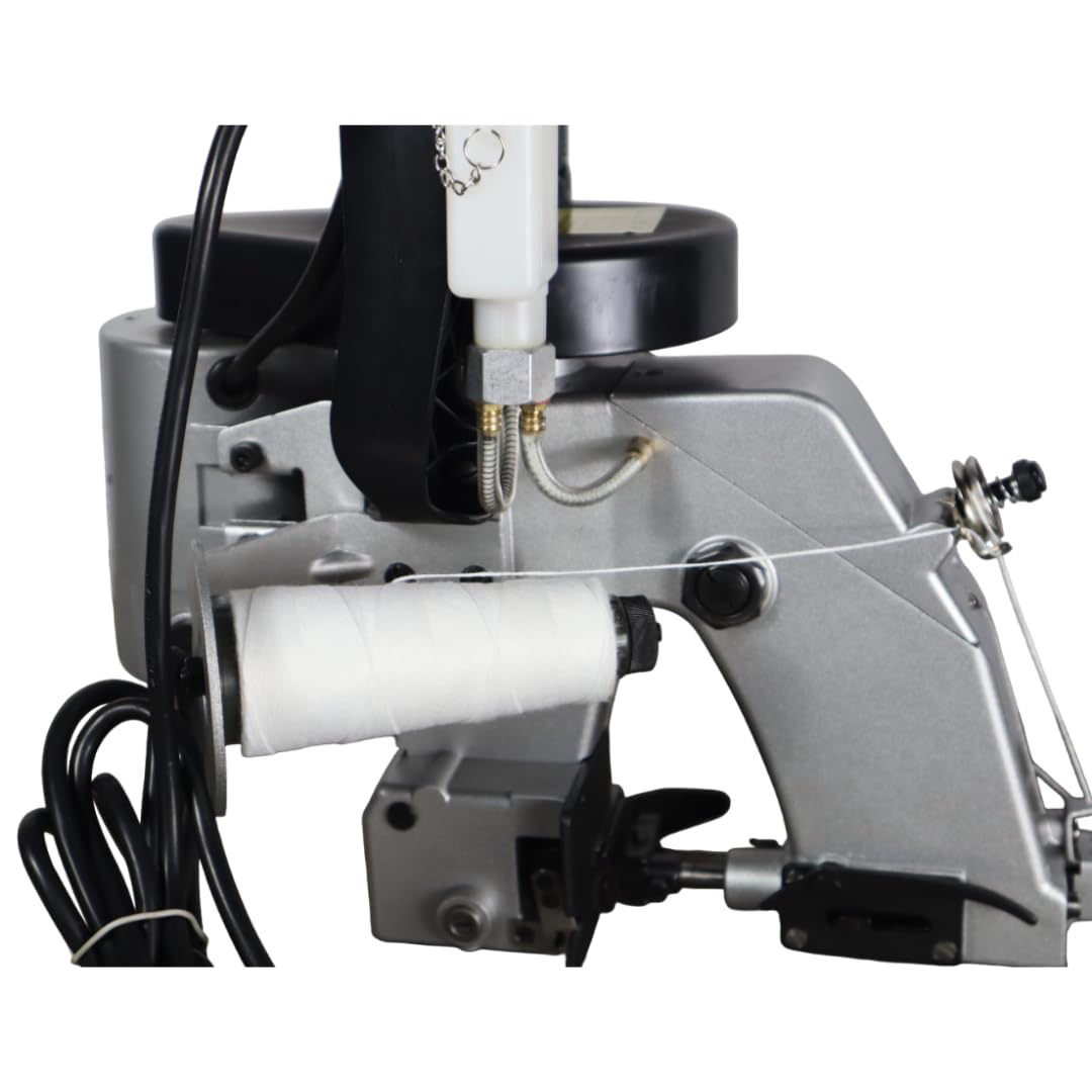 RHINO RH-11P Machine à coudre de sacs portable (1750 tr/min) | Machine à Coudre - Scelleuse de Sacs Manuelle 1 Aiguille pour Papier, Raphia, Toile, Polypropylène, Jute et tous types de Sacs et Sachets