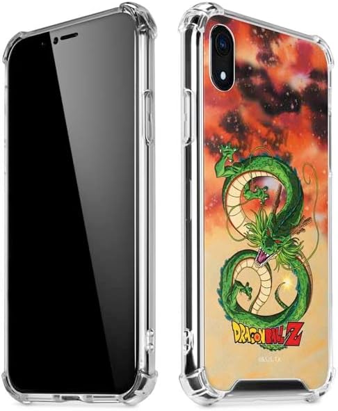 Skinit Clear Phone Case Compatible with iPhone XR - Officially Licensed Dragon Ball Z One Wish Shenron Design