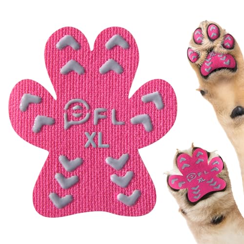 Image of Anti Slip Toe Grips for Senior Dogs on Hardwood Floor, Self Adhesive 48 Pcs