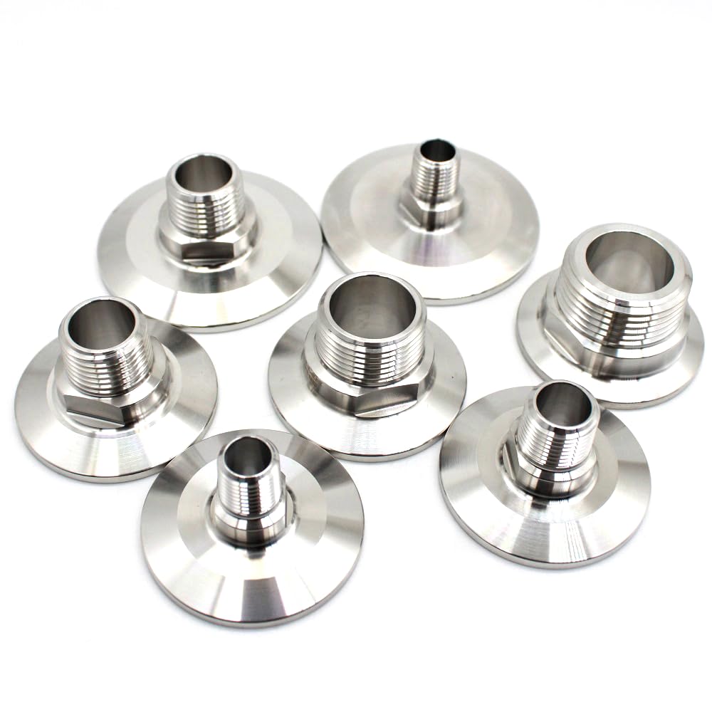 1 morsetto Tri 119 mm NPT maschio SS304 raccordo in acciaio inossidabile ghiera in acciaio inossidabile 4"
