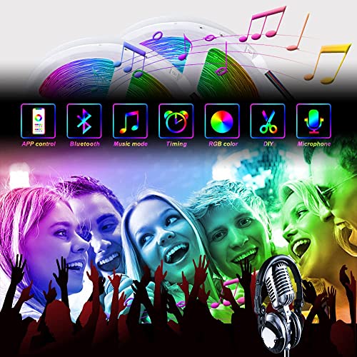 Tira LED Kumquat 10 metros RGB con Música Bluetooth miniatura 5