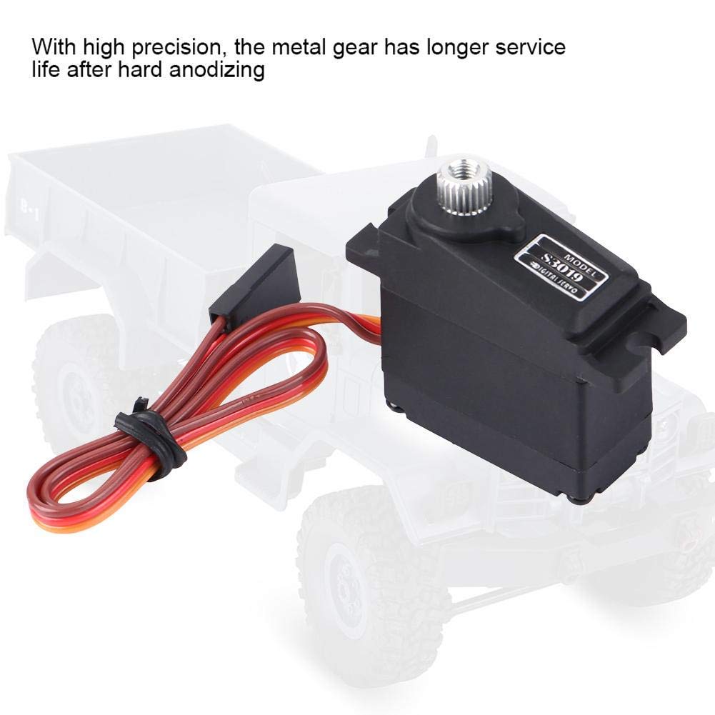 RC Car Servo, Waterproof 17g Digital Servo, Metal Gear Accessory, Compatible with WPL1625 Remote Control Trucks - Image 3