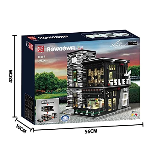 n.g. Wohnkultur City Bar Haus Bausteine Baukasten Modulare Gebäude Bauspielzeug Kompatibel mit Lego Haus (3992 Stück) – Bild 7