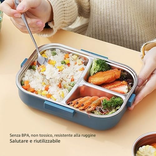 ASIN Aramox Portapranzo Termico 1100ml Acciaio Inox 304