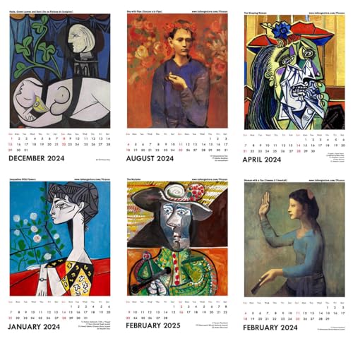 Image of Tallenge - Pablo Picasso - 2024 Wall Calendar - 12 x 17 Inches for Home & Office (Paper, Wall Calendar)