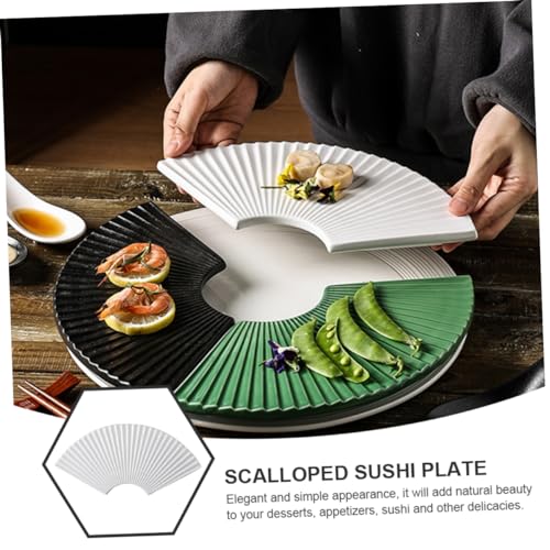 Plato cerámico estilo japonés para sushi miniatura 5