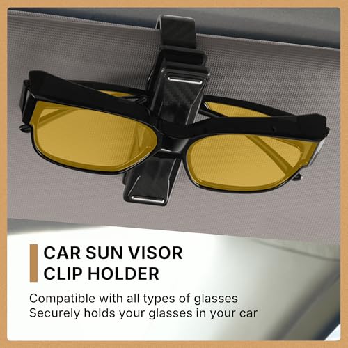 TR90 Polarized Frame Night Driving Glasses Frame Fit Over Prescription Eyewear Lightweight with Yellow Lens Anti-Glare UV Protection Sunglasses Square for Men Women Drivers Outdoor Activities4