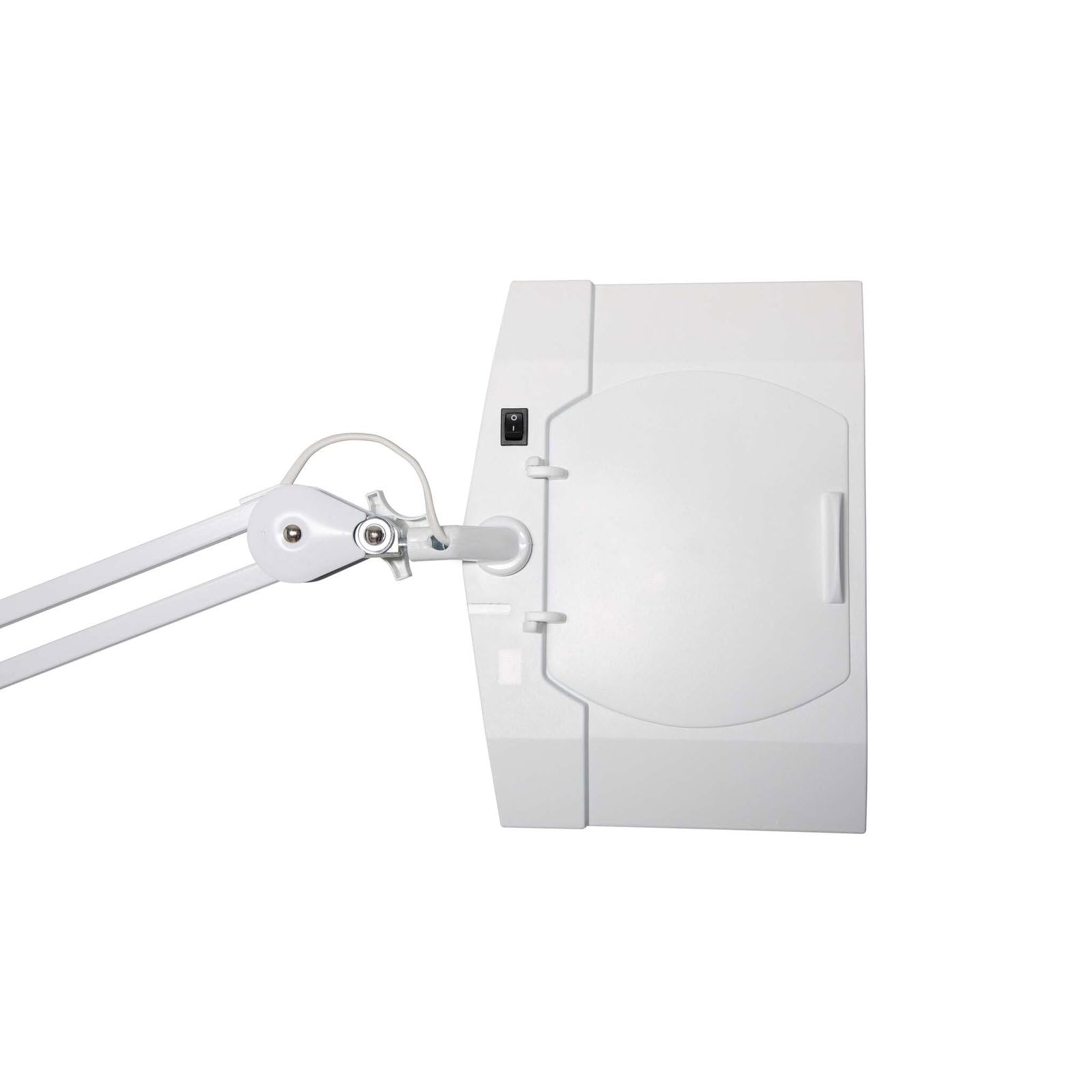 MAUL Lampe loupe LED MAULvitrum blanche à pince pour précision