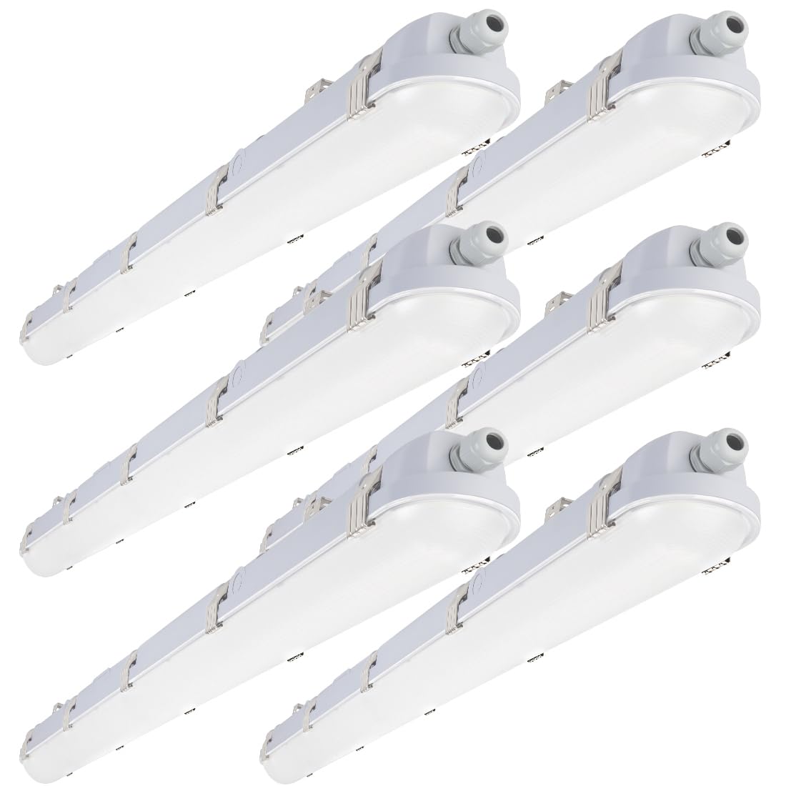 TOTONOE LIGHT LEDライト Bekada 4FT LED Vapor Tight Lights 60W/50W/40W Adjustable, 4000