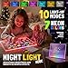 Nutty Toys Magic LED Drawing Board - 10 Light Up Modes - XL 16