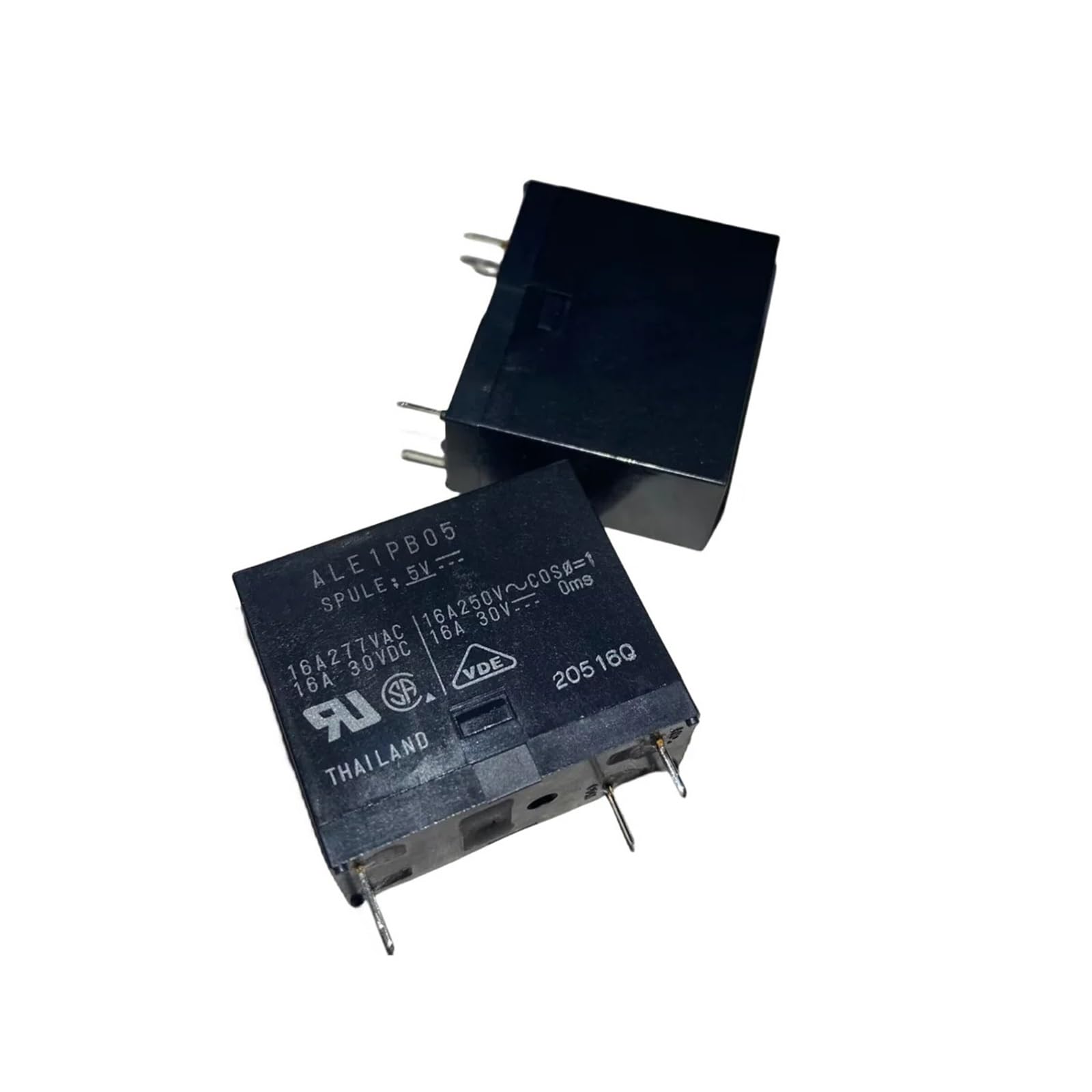 ICXLPMC 2pcs ALE7PB05 ALE1PB05 5VDC 4PIN 16A 5V 250V