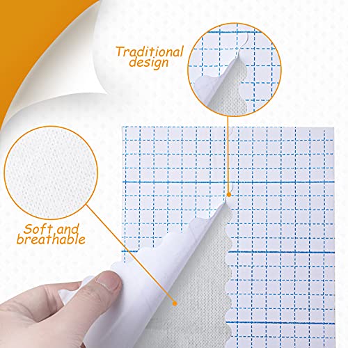 Image of Nuanchu 2 Rolls Non-Woven Cover Roll Stretch Tape 6 in X 10.94 Yard