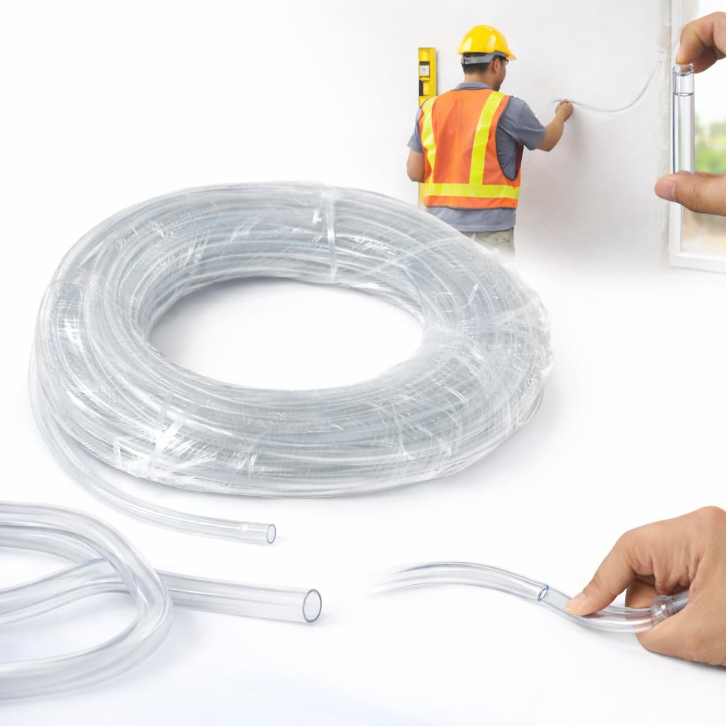 PVC Water Level Tube, Transparent Construction Level Pipe, 6mm Diameter, 30m Length, Measuring Hose for Building and Masonry-image-46