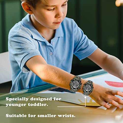 Image of Kids Watch,Boys Watch for 3-15 Year Old Boys,Digital Sport Outdoor Multifunctional Chronograph LED 50 M Waterproof Alarm Calendar Analog Watch for Children with Silicone Band,Kids Gift