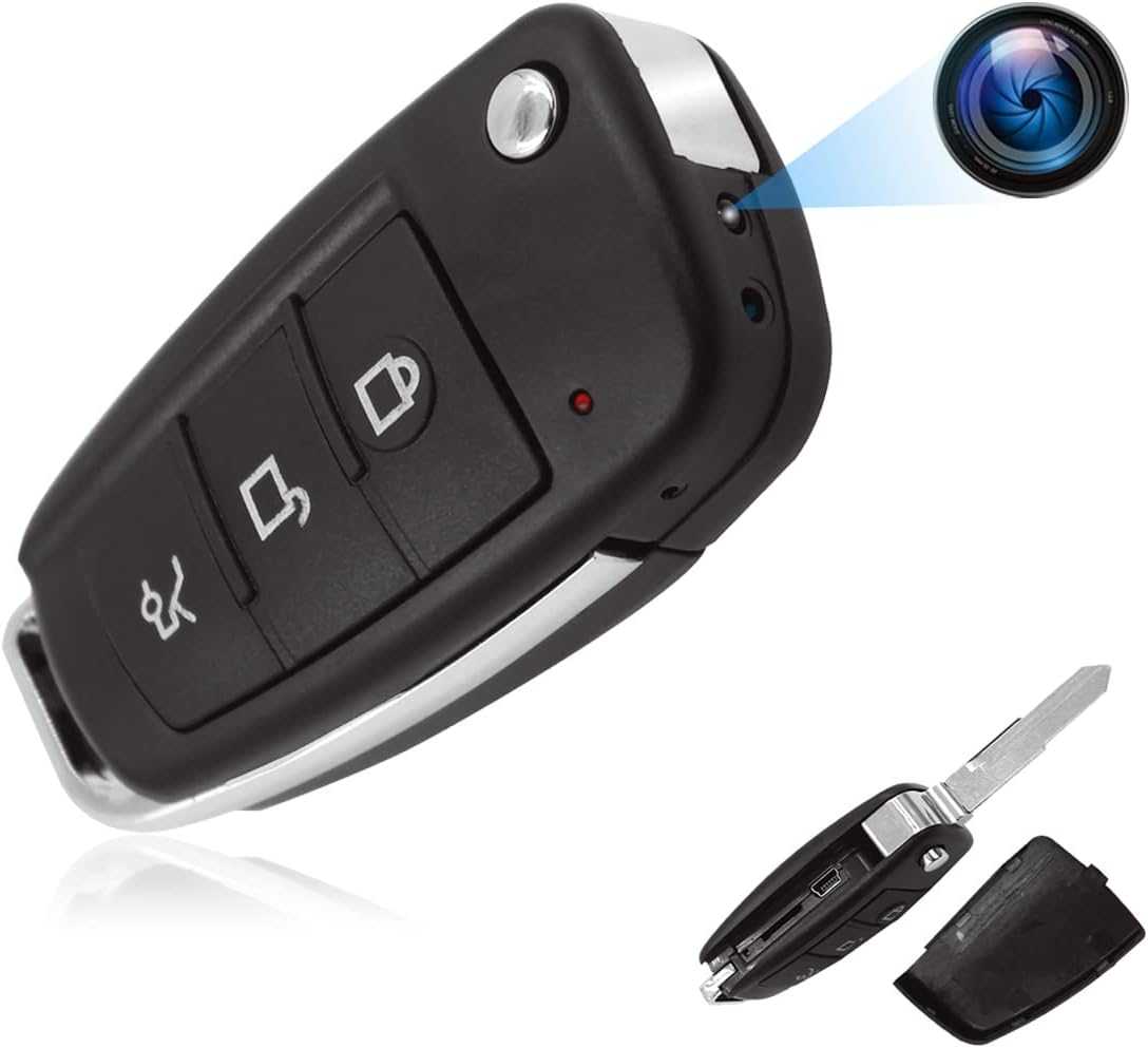 Hidden Spy Camera Detector Car Key, No Audio, Full HD 1080P Security
