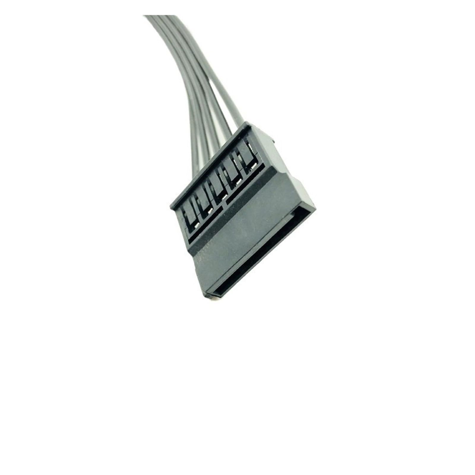 Generico Maschio SATA a 15 pin con maniche singole nero da 30 cm