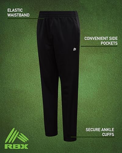 Image of RBX Boys' Sweatpants - Active Tricot Joggers Warm-Up Track Pants (2 Pack)