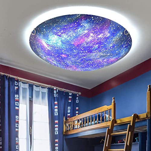 WANG-LIGHT Planeta Cuarto de niños Luz de Techo LED Cover