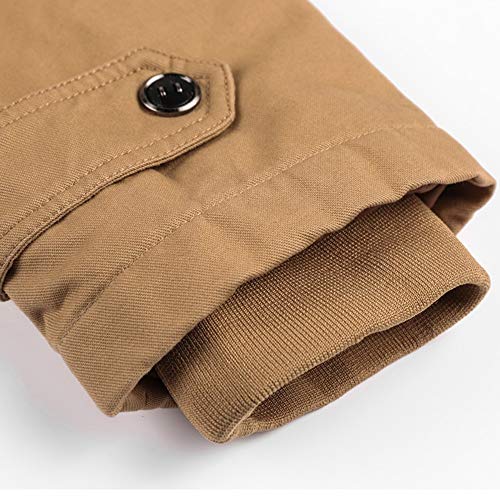 image for Daoroka Men Coat&Jacket Big Daoroka Men's Autumn Winter Thick Warm Poc