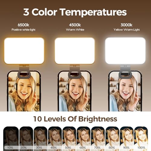 Image of RaLeno 60 LED Light for Video Shooting YouTube with 2000mAh Rechargeable Battery - 3000K-6500K Portable Influencer Light for Phone, Laptop, Photography & Reels (Black)