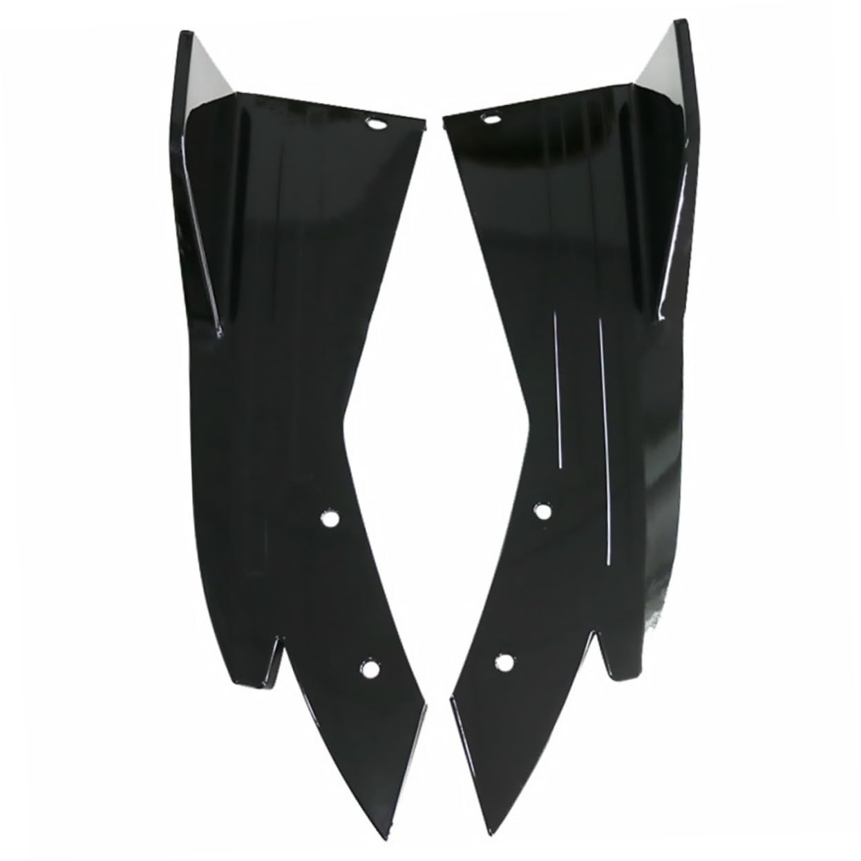 STOBAZA 2Pcs Car Rear Protector Splitters Carbon Fiber Style Spoiler Diffuser for Vehicles Easy Installation with Pre Drilled Durable Black Finish