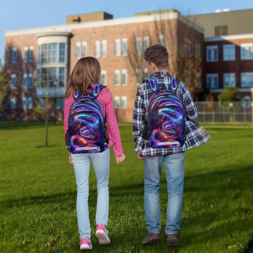 Sac à dos serpent coloré 20L pour ordinateur et école