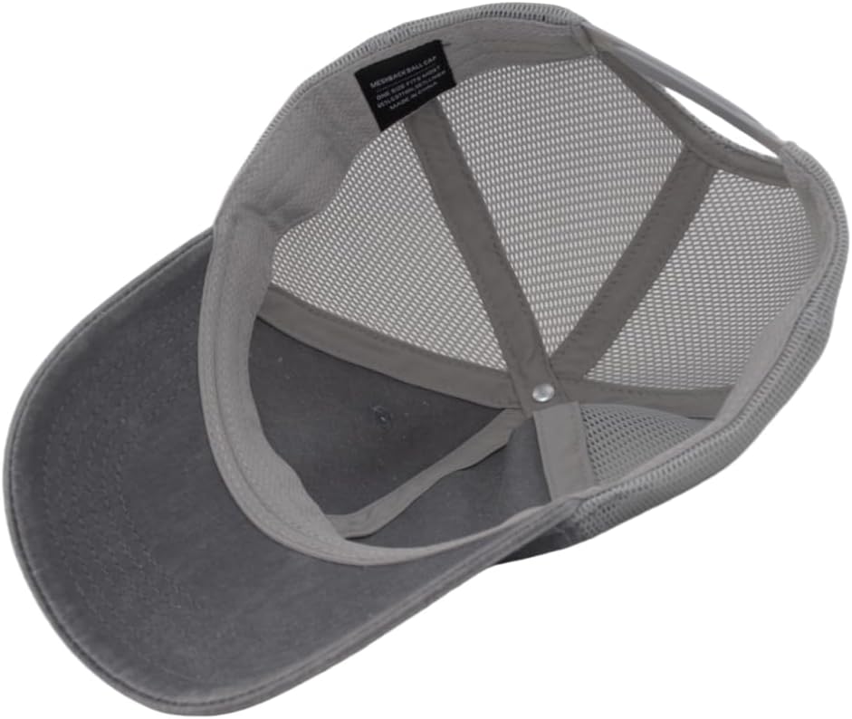 Vintage Washed Soft Crown Baseball Cap Plain Snapback Trucker Hat Men Women Adjustable Distressed Mesh-Back Ball Cap - Image 4