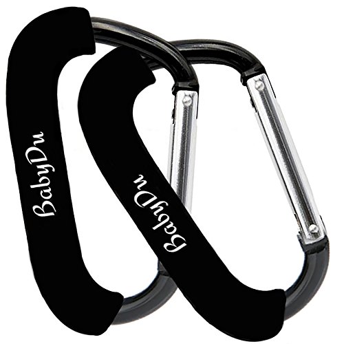 Stroller Hooks - 2 Pack of Baby Clips for Strollers, Diaper Bags, Grocery