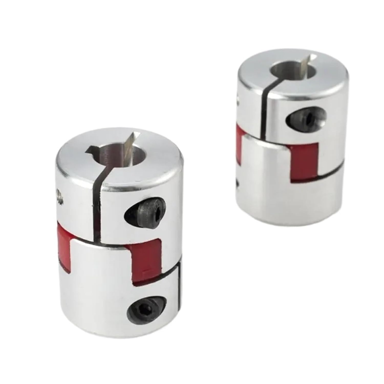 Coupler D20L25 Series Flexible Clamp Coupling OD 20mm L 25mm Shaft CNC Jaw Shaft Coupling 4/5/6/6.35/7/8/9/10mm Coupler(10x10)