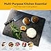 Kota Japan Premium Non-Stick Natural Black Granite Stone Pastry Cutting Board Slab 12