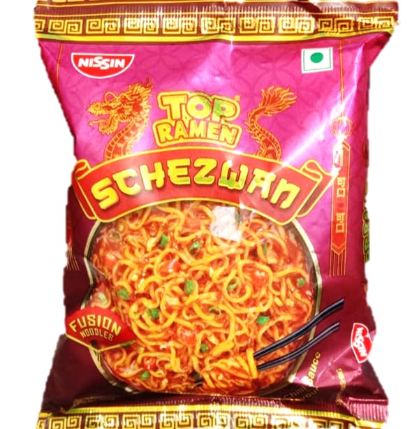 Nissin Top Ramen Schezwan Spicy Chilli Sauce Fusion Noodles 70g Unique