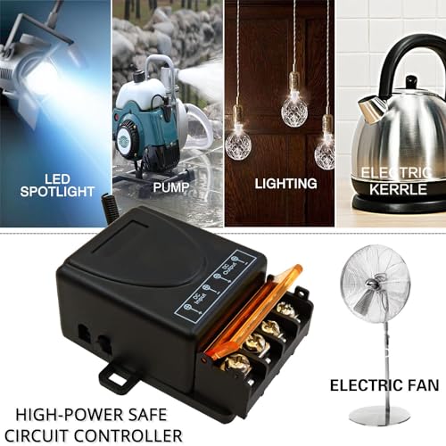 Image of Roboway 433Mhz AC 85-220V 1CH Wireless Remote Switch Relay Receiver Transmitter Universal Remote Control Switch Module and 1PCS RF Transmitter Remote Controls (1 Relay 1 Remote)