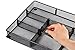Custom Drawer Organizer Tray – 20 Adjustable Metal Mesh Dividers to Create Custom Storage Sections. Easily Organize Office Desk Supplies and Accessories. Perfect Home or Office Drawer Tray. (Black)