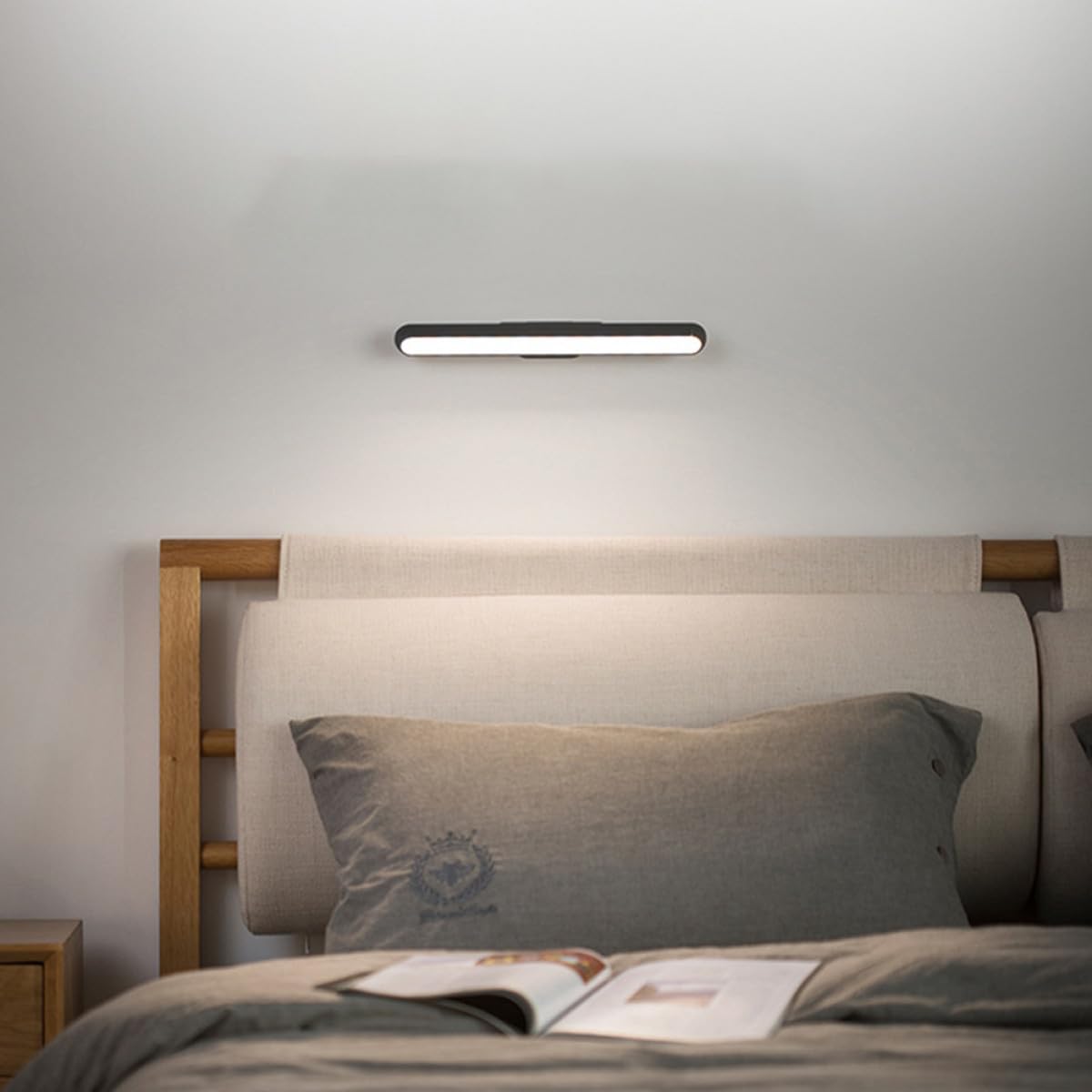 Zerodeko Lampe de Lecture Magnétique LED Rechargeable sans Scintillement, Barre Lumineuse Tactile à Intensité Variable, Éclairage Naturel pour Bureau et Chambre, Veilleuse Portable