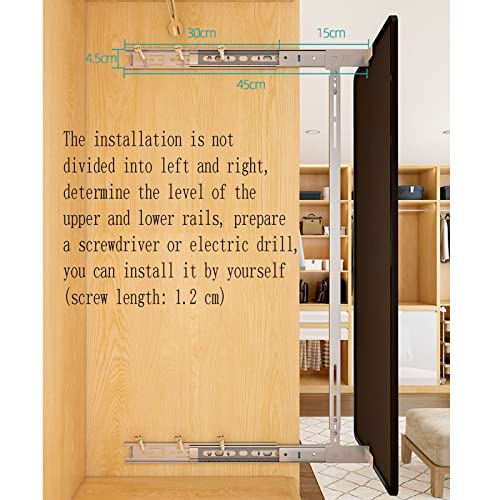 Solution domestique peu encombrante avec grand miroir de dressing - 6