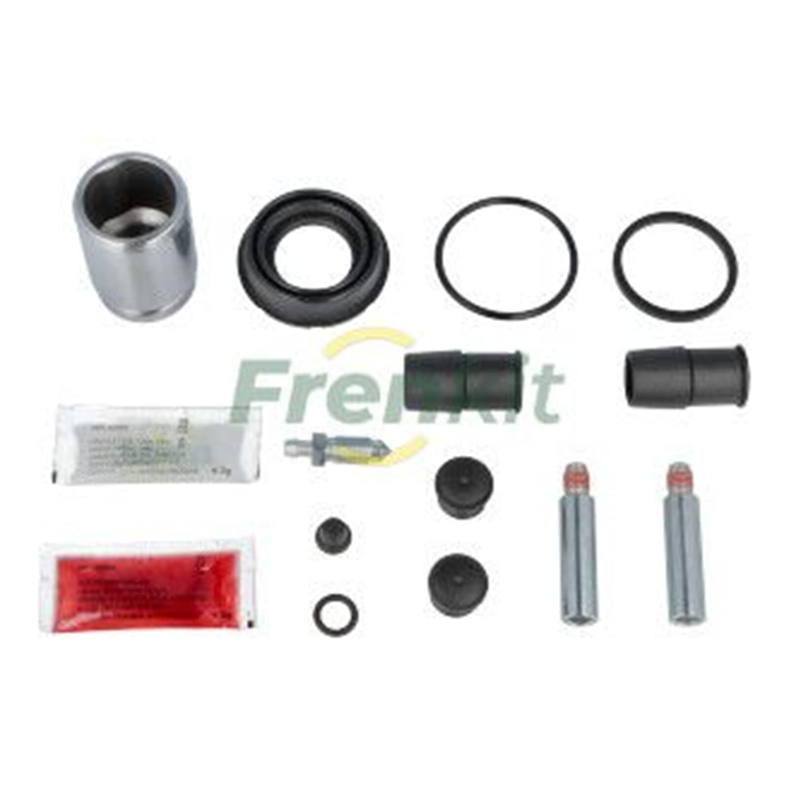 FRENKIT 738096 Bremssattel-Reparatursatz Hinten Kompatibel mit VW Golf 7 Schrägheck 5G1, BQ1, BE1, BE2 Golf 7 Variant BA5, BV5 T-Roc A11, FORD Kuga Mk2 DM2, AUDI A3 Sportback 8VA, 8VF