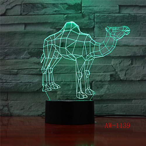 Preisvergleich Produktbild Visuelle Illusion Lichter Bulldogge Pudel Jack Russell Terrier Rottweiler Dobermann LED Kind Nachtlicht Hund Schreibtisch Licht 9 Regler