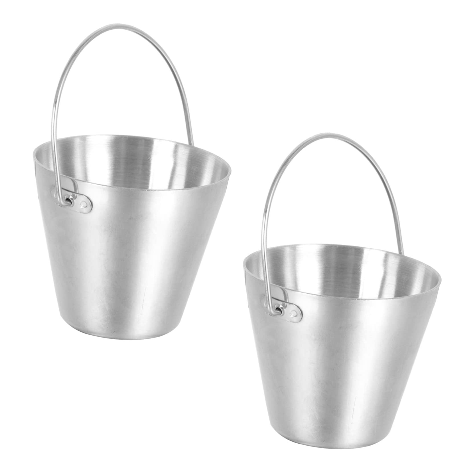LIFKICH 2pcs Teppanyaki Egg Tray Mini Egg Bucket Egg Poachers Cup Egg Holder Cup Egg Stand for Display Steamed Egg Container Steamed Egg Bucket Miniature Holder Eggs Silver Stainless Steel