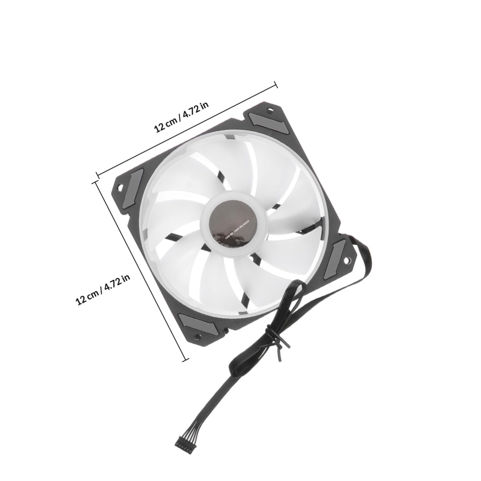 VICASKY Ventilador de Refrigeración LED Rgb de 12cm para Sistema de Refrigeración de PC con Controlador Estándar y Luces Rgb, Adecuado para Gaming y Decoracion Verano
