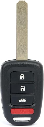OCPTY 1 X Flip Key Entry Control remoto llavero transmisor reemplazo para Honda para Accord para Civic 1.8L 2.4L 2013-2015 4 botones