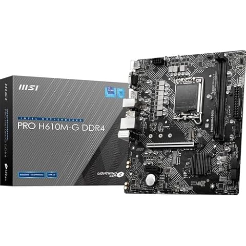 MSI PRO H610M-G DDR4 Motherboard Cover