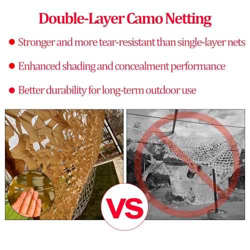 Tarnnetz Oxford mit Mesh – Outdoor für Garten, Camping, Balkon, Zaun & Terrasse Dekoration – Ideale Tarnabdeckung für mehr Privatsphäre und Ästhetik