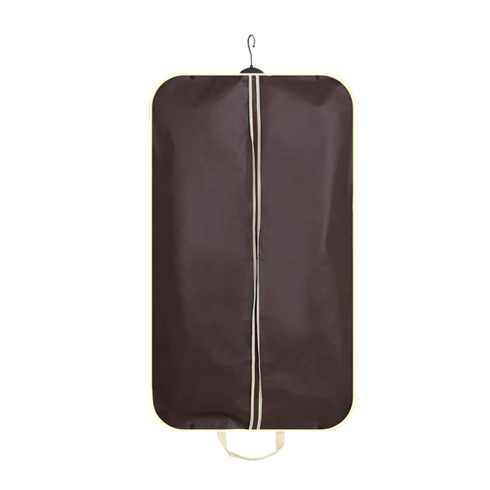 Garment Bag 2PCS Garment Suit Bag for Travel and Storage with Zipper and Carry Handles Suits Tuxedos Dresses Coats Protect Cover(Brown)
