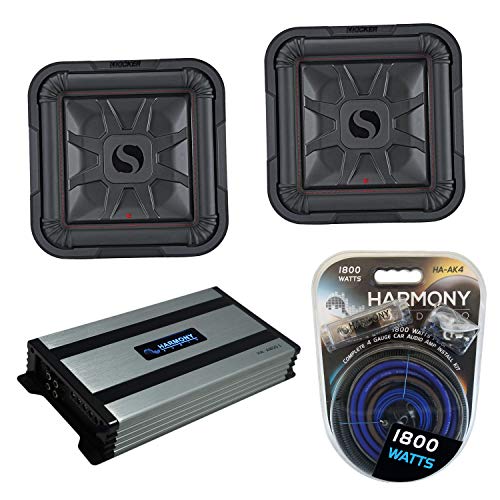 Harmony Audio Kicker (2) 46L7T122 Car Audio L7T Shallow Mount 12