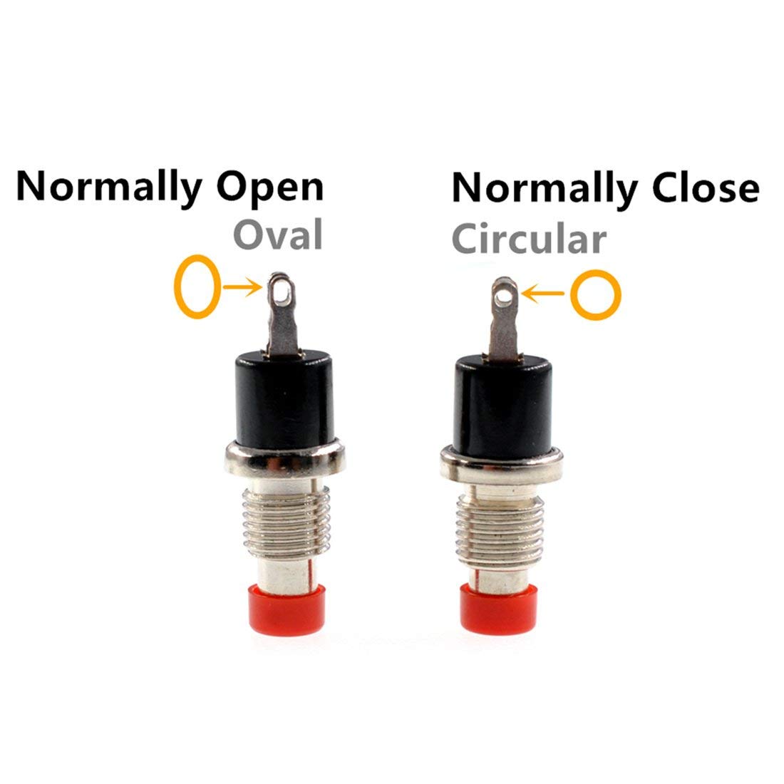 Mini Pulsante Pannello PBS-110 Momentary On Off Con Dado - Foto 5