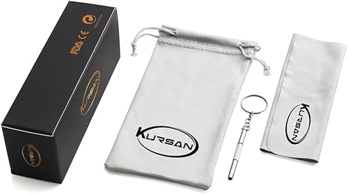 Miniatura 7 de Kursan Lentes cuadrados transparentes para mujeres y hombres, lentes retro de gran tamaño con marco grueso